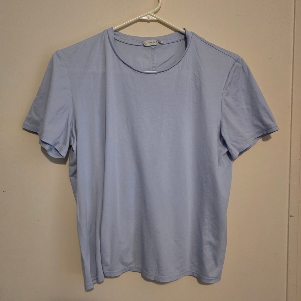 The Row Womens T Shirt Size Large Cotton Short Sleeve Crew Minimalist